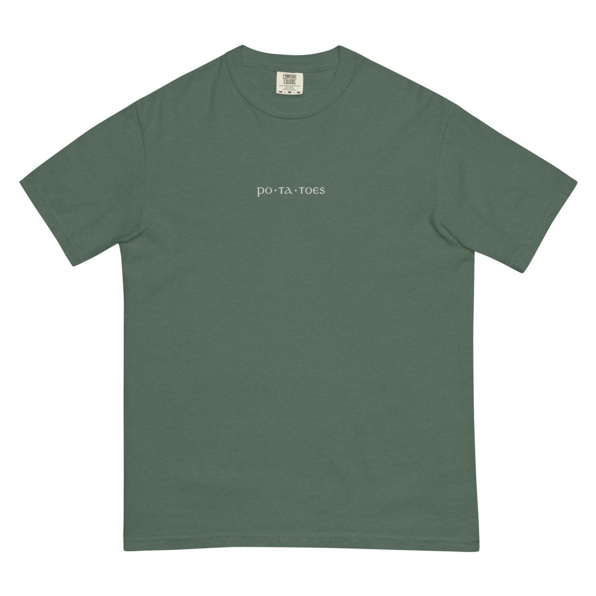 Po ta toes Embroidered Shirt | Fantasy Comfort Colors® 100% Cotton Tee