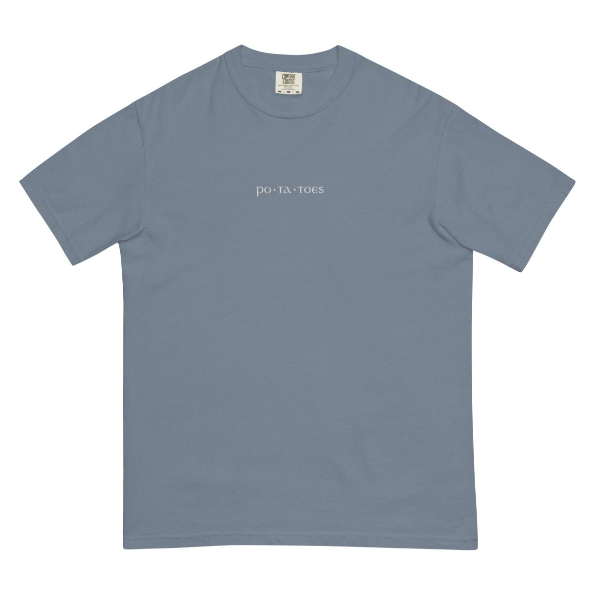 Po ta toes Embroidered Shirt | Fantasy Comfort Colors® 100% Cotton Tee