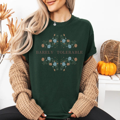 Pride and Prejudice Barely Tolerable Shirt | Soft 100% Cotton Tee