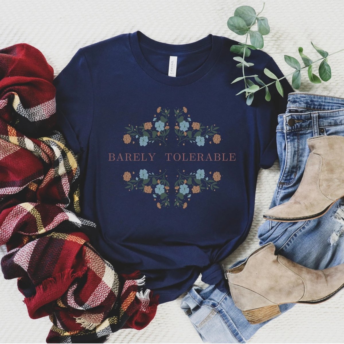 Pride and Prejudice Barely Tolerable Shirt | Soft 100% Cotton Tee