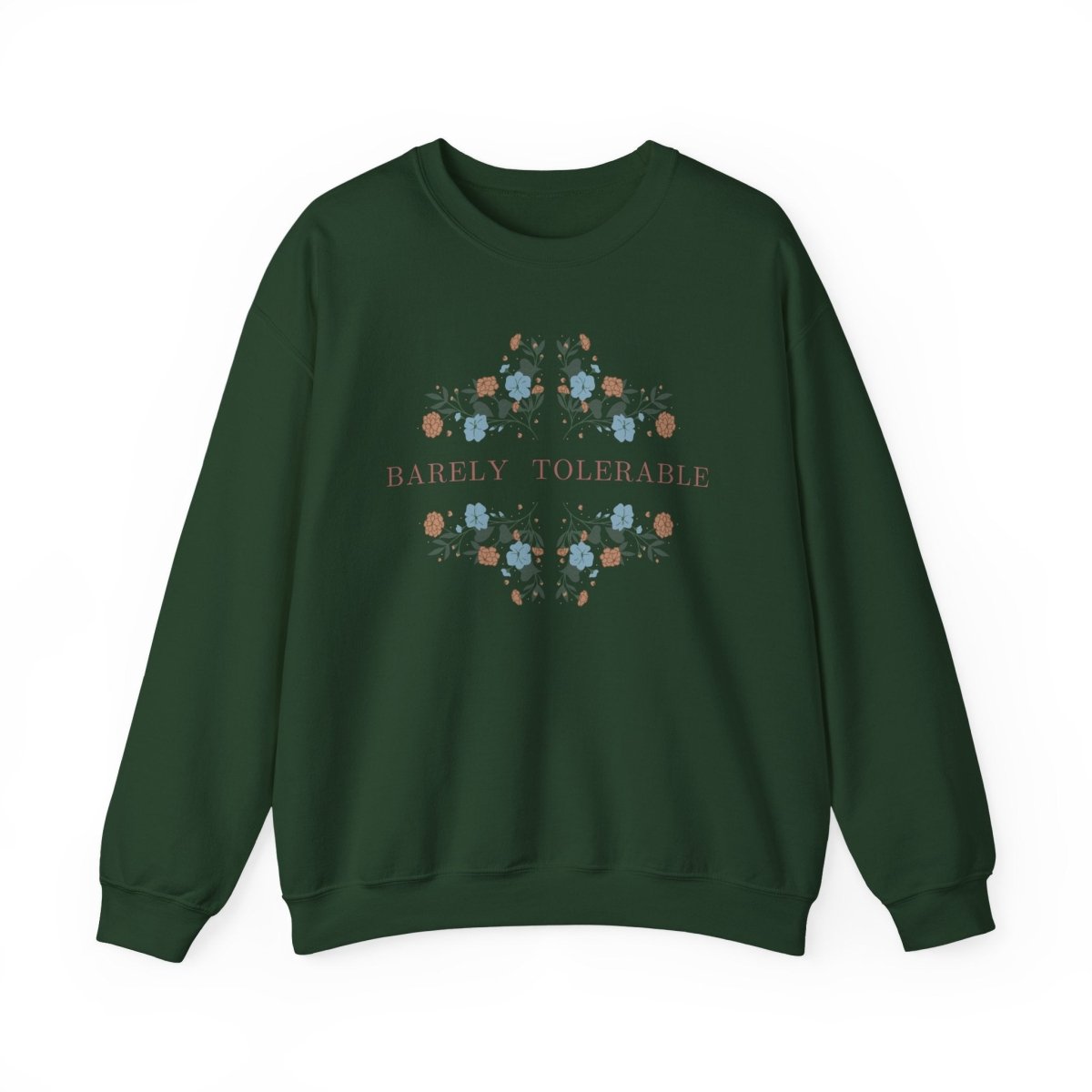 Pride and Prejudice Barely Tolerable Sweatshirt | Cotton Blend Crewneck