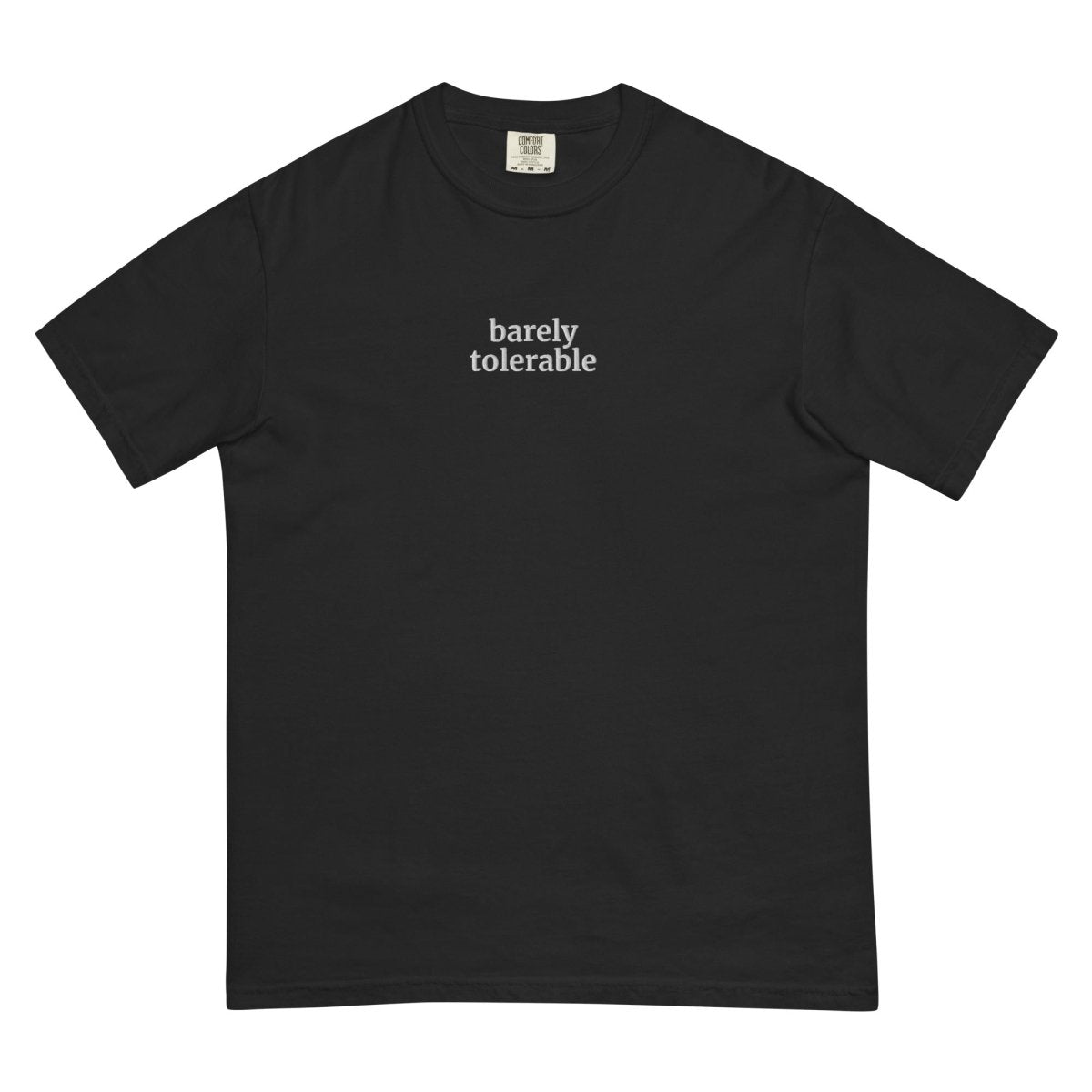 Pride and Prejudice Embroidered Shirt | Barely Tolerable Cotton Tee