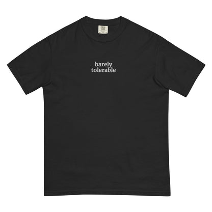 Pride and Prejudice Embroidered Shirt | Barely Tolerable Cotton Tee