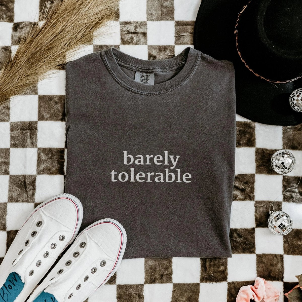 Pride and Prejudice Embroidered Shirt | Barely Tolerable Cotton Tee
