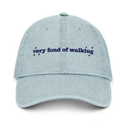 Pride and Prejudice Fond of Walking Hat | Embroidered Denim Cap