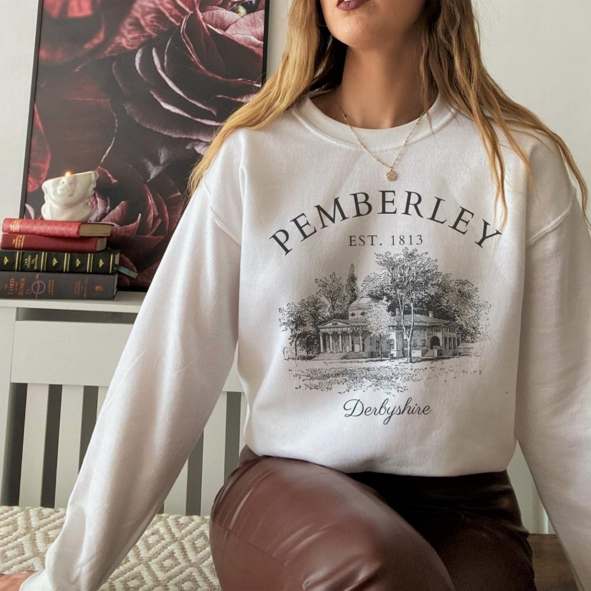 Pride and Prejudice Pemberley Estate Sweatshirt | Cotton Blend Crewneck