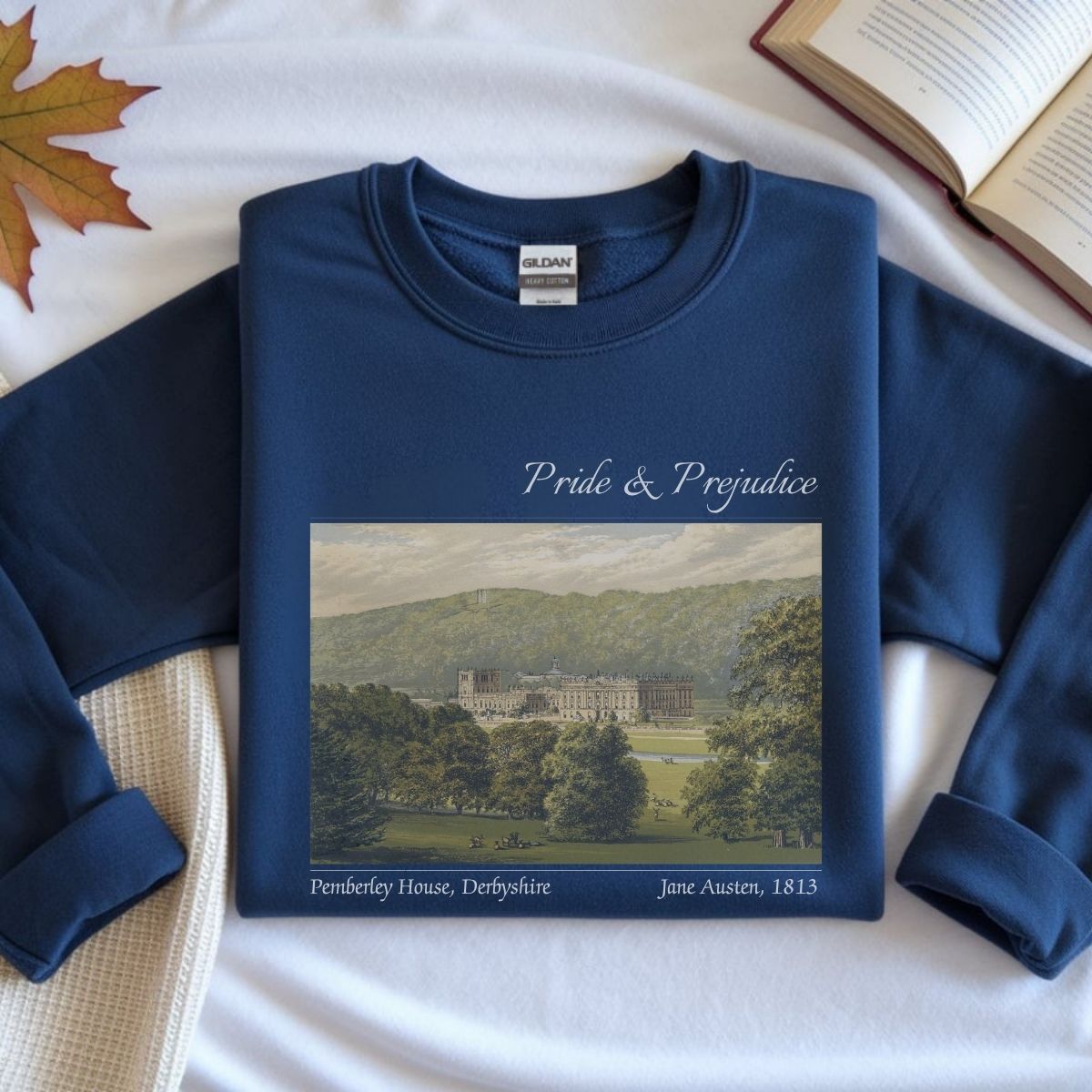 Pride and Prejudice Pemberley Manor Sweatshirt | Cotton Blend Crewneck
