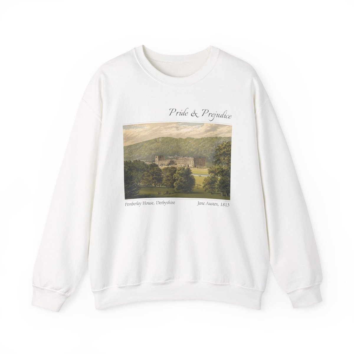 Pride and Prejudice Pemberley Manor Sweatshirt | Cotton Blend Crewneck