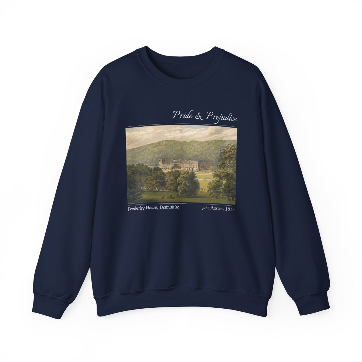 Pride and Prejudice Pemberley Manor Sweatshirt | Cotton Blend Crewneck