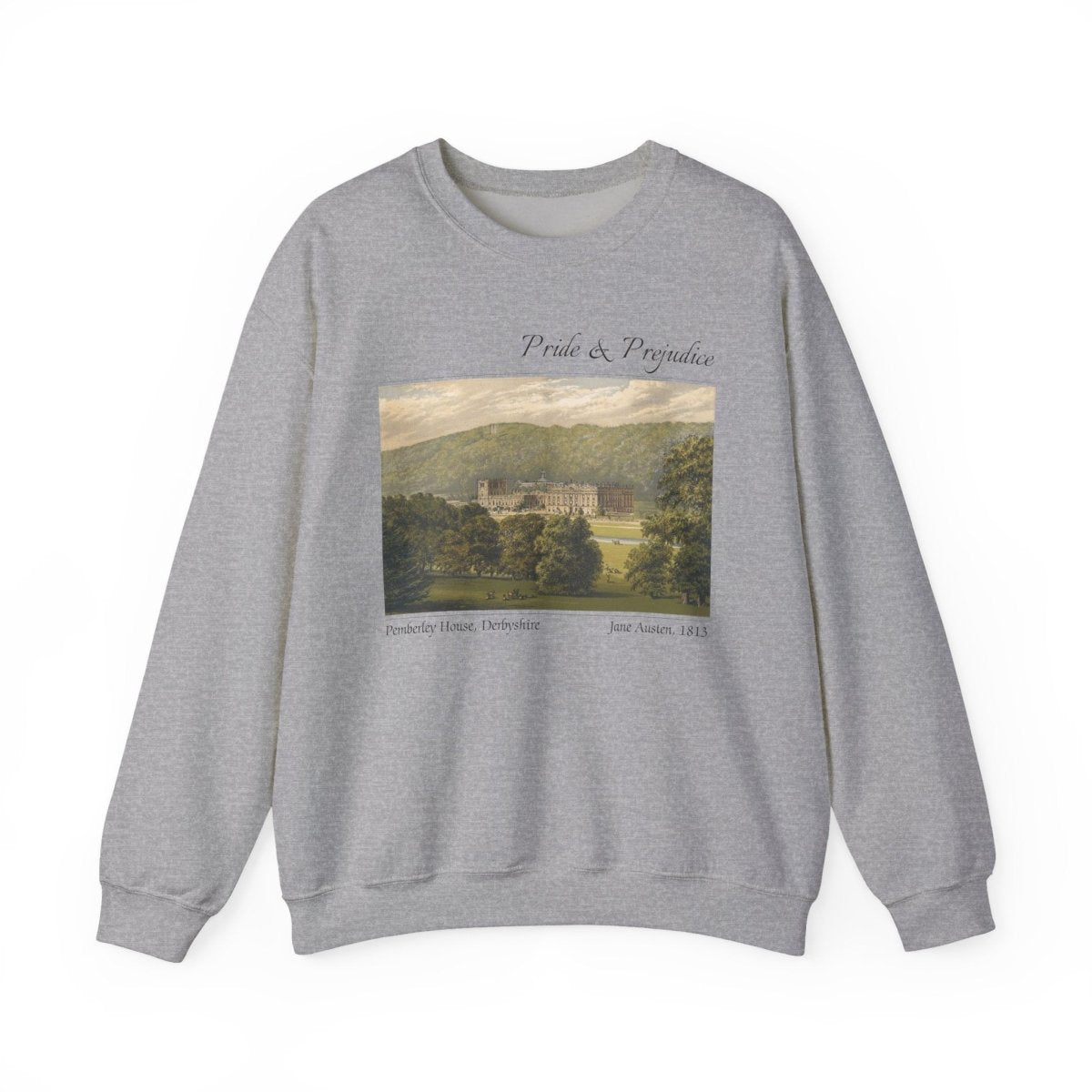 Pride and Prejudice Pemberley Manor Sweatshirt | Cotton Blend Crewneck
