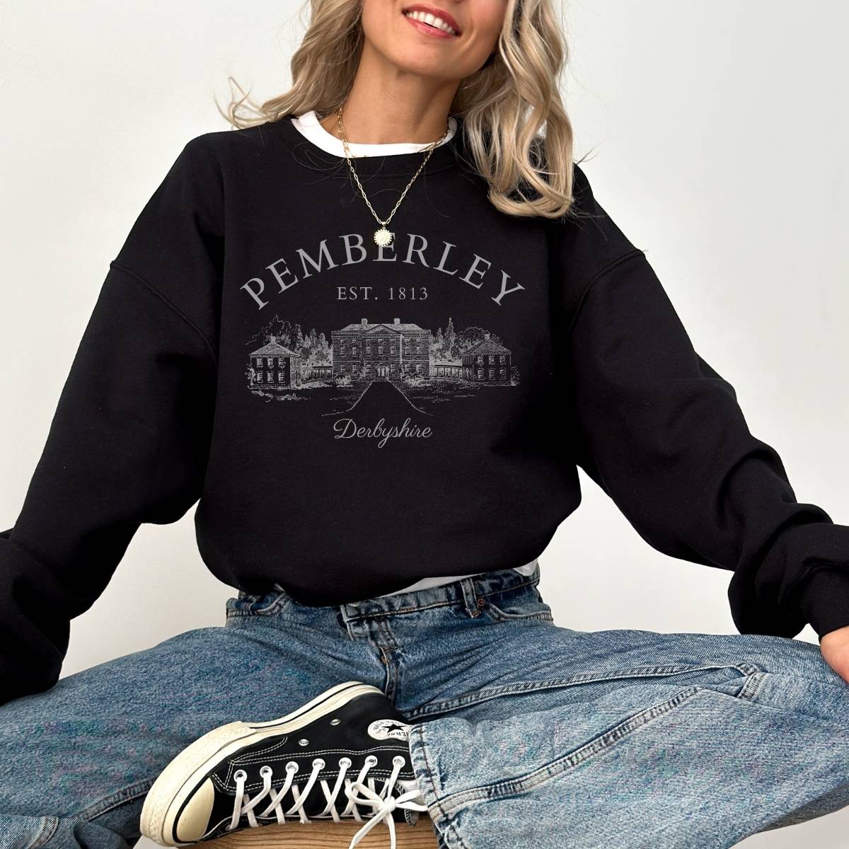 Pride and Prejudice Pemberley Sweatshirt | Cotton Blend Crewneck