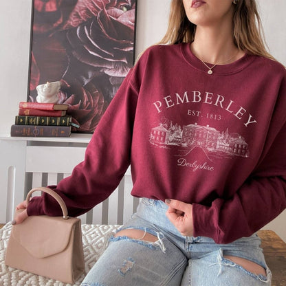Pride and Prejudice Pemberley Sweatshirt | Cotton Blend Crewneck