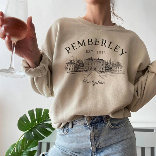 Pride and Prejudice Pemberley Sweatshirt | Cotton Blend Crewneck