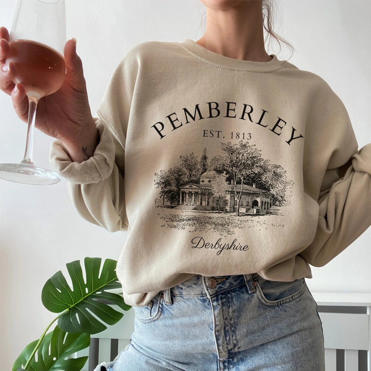 Pride and Prejudice Pemberley Sweatshirt | Cotton Blend Crewneck