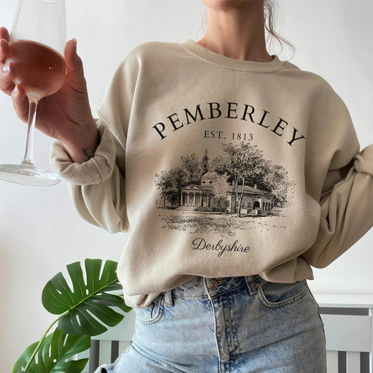 Pride and Prejudice Pemberley Sweatshirt | Cotton Blend Crewneck