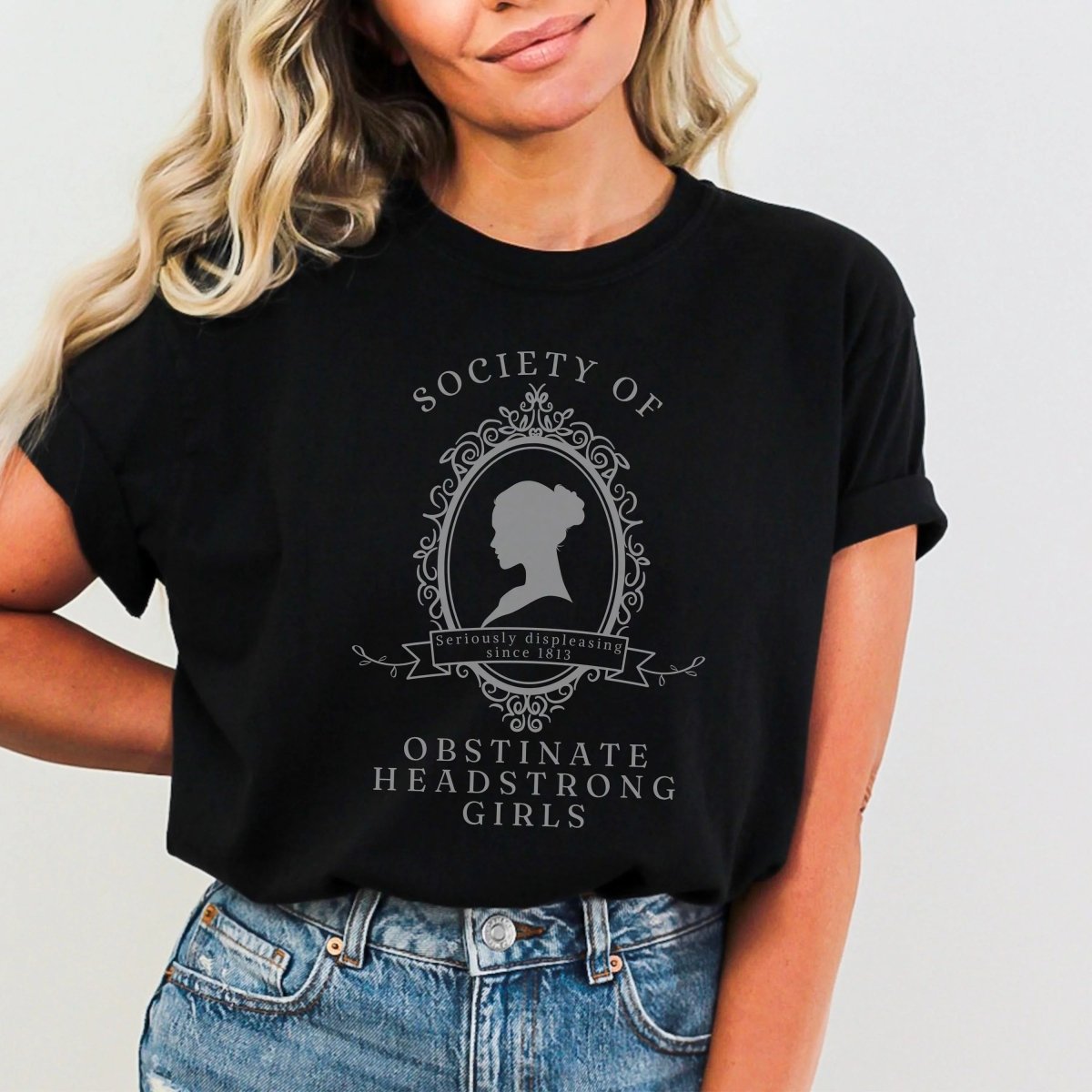 Pride and Prejudice Shirt | Obstinate Headstrong Girl Cotton Tee