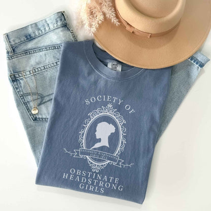 Pride and Prejudice Shirt | Obstinate Headstrong Girl Cotton Tee