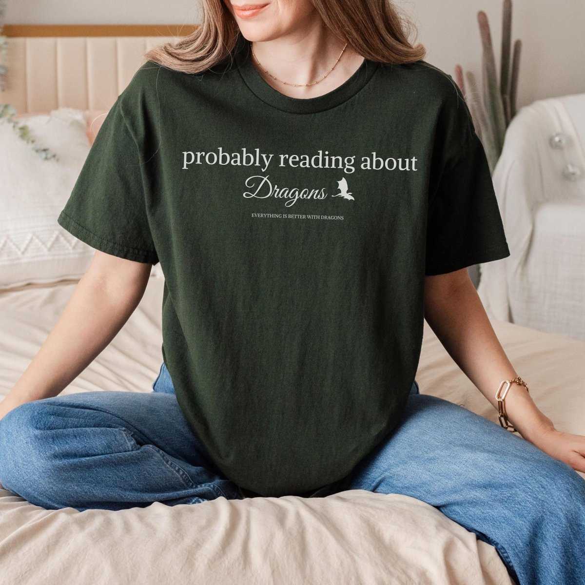 Reading About Dragons Tee