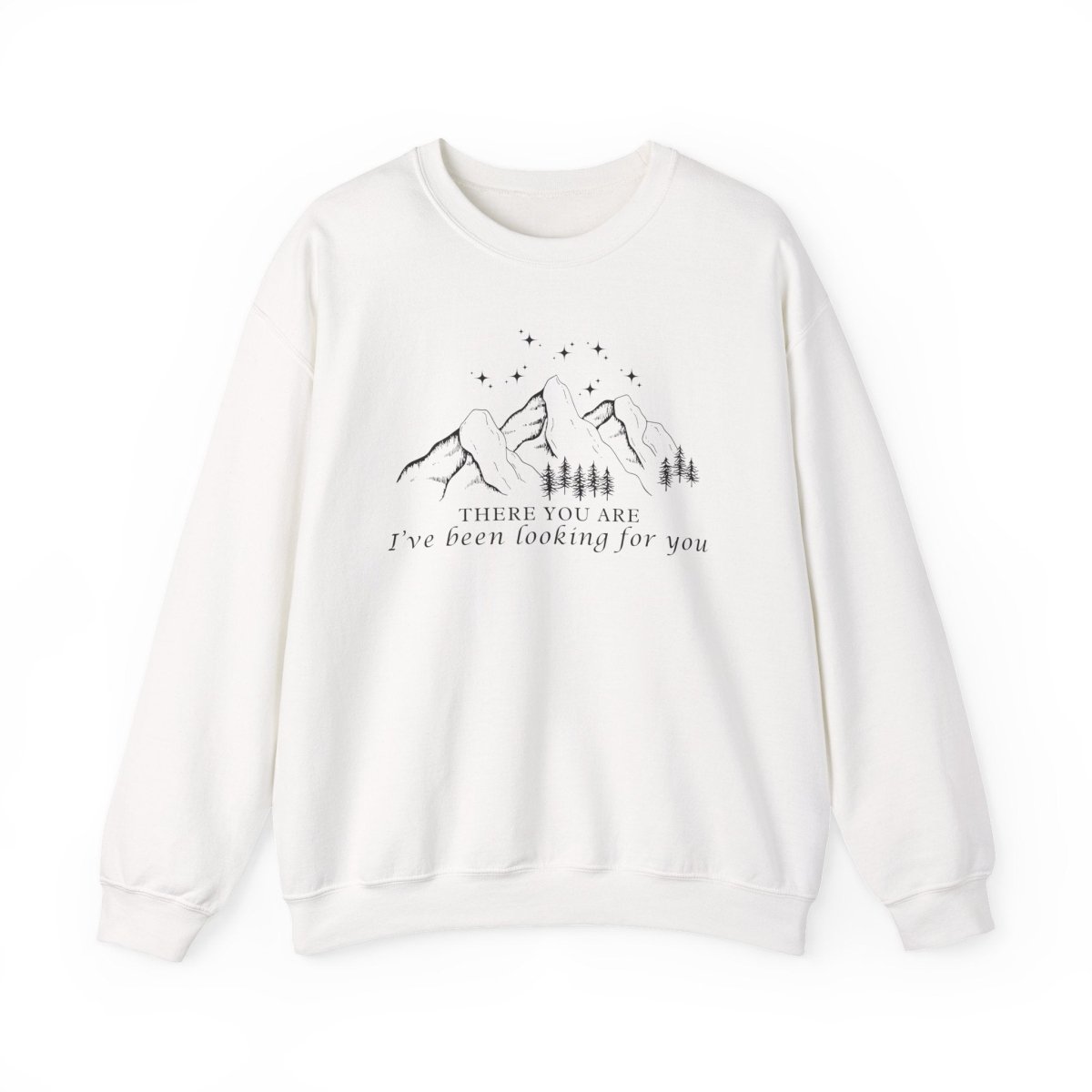 Romantasy There You Are Sweatshirt | Book Lover Cotton Blend Crewneck