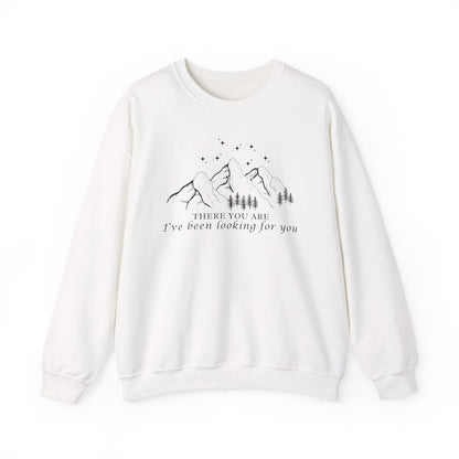 Romantasy There You Are Sweatshirt | Book Lover Cotton Blend Crewneck
