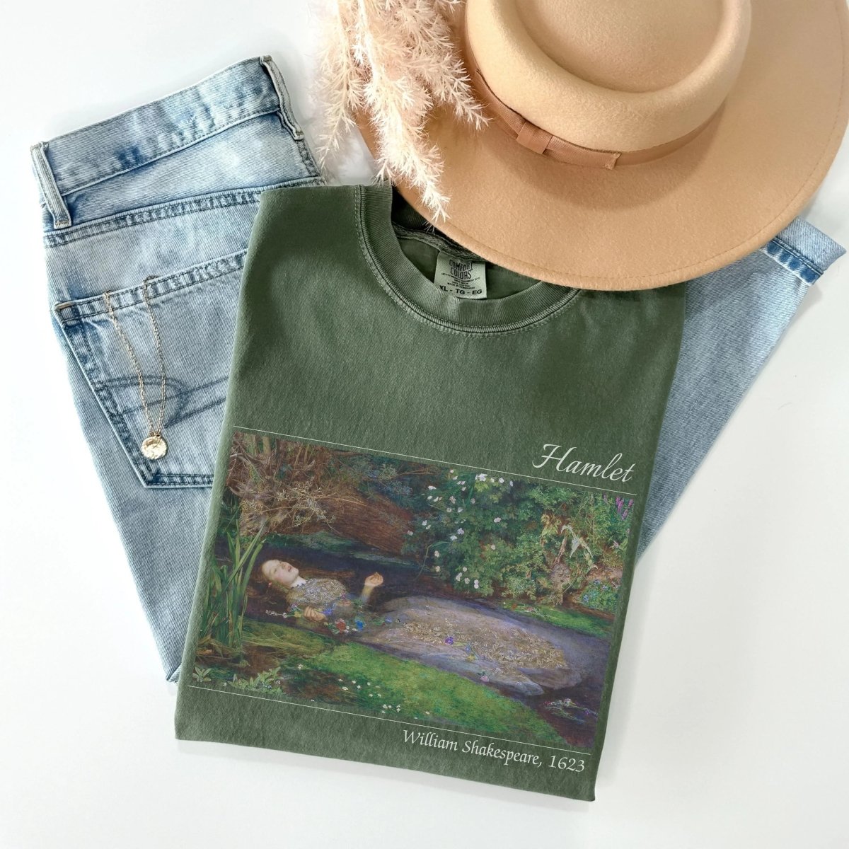Shakespeare Hamlet Shirt | Ophelia Comfort Colors® 100% Cotton Tee