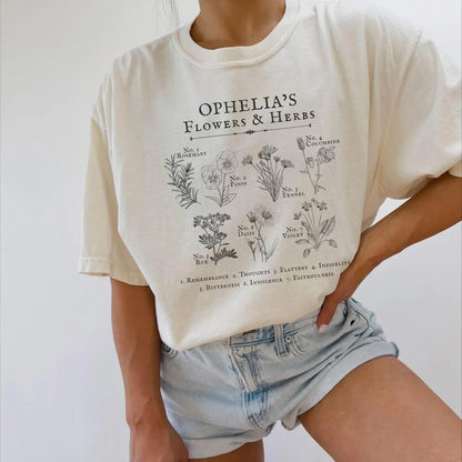 Shakespeare Ophelia Shirt | Hamlet Comfort Colors® 100% Cotton Tee