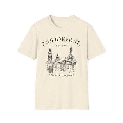 Sherlock Holmes Shirt | 221B Baker St Soft 100% Cotton Tee