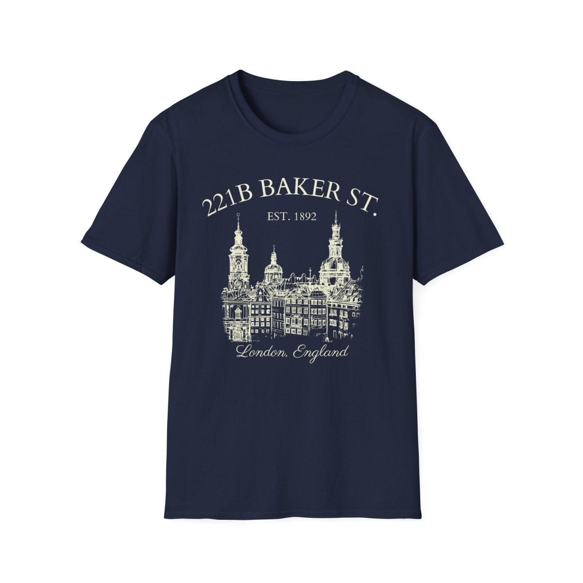 Sherlock Holmes Shirt | 221B Baker St Soft 100% Cotton Tee