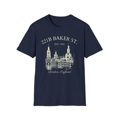 Sherlock Holmes Shirt | 221B Baker St Soft 100% Cotton Tee