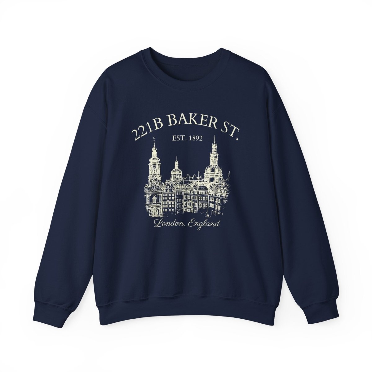 Sherlock Holmes Sweatshirt | 221B Baker St Cotton Blend Crewneck