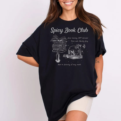 Spicy Book Club Shirt | Smut Book Lover Soft 100% Cotton Tee