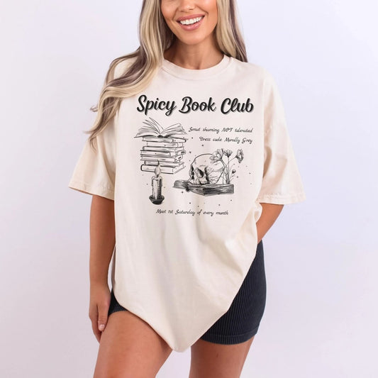 Spicy Book Club Shirt | Smut Book Lover Soft 100% Cotton Tee