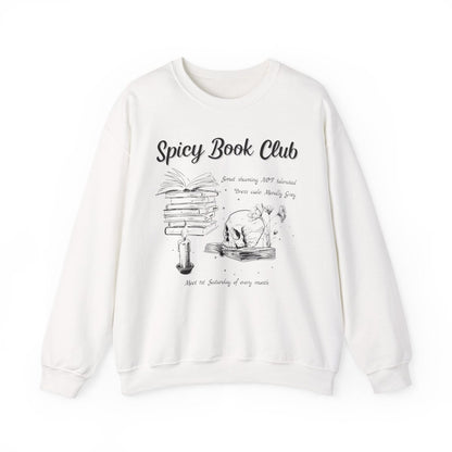 Spicy Book Club Sweatshirt | Smut Book Lover Cotton Blend Crewneck