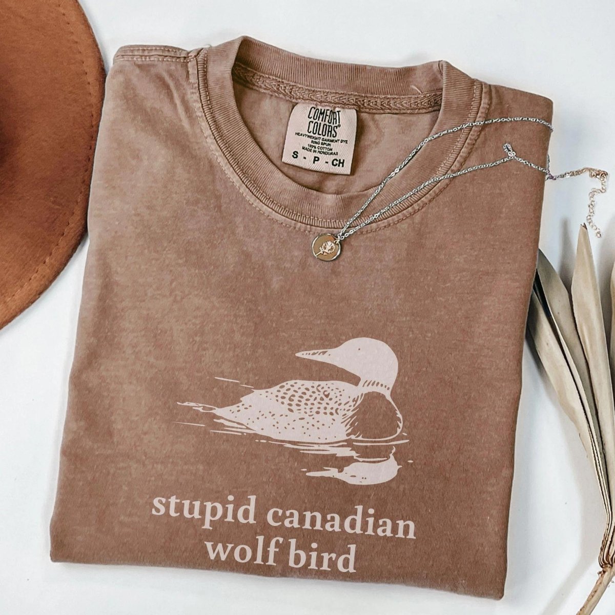 Stupid Canadian Wolf Bird Shirt