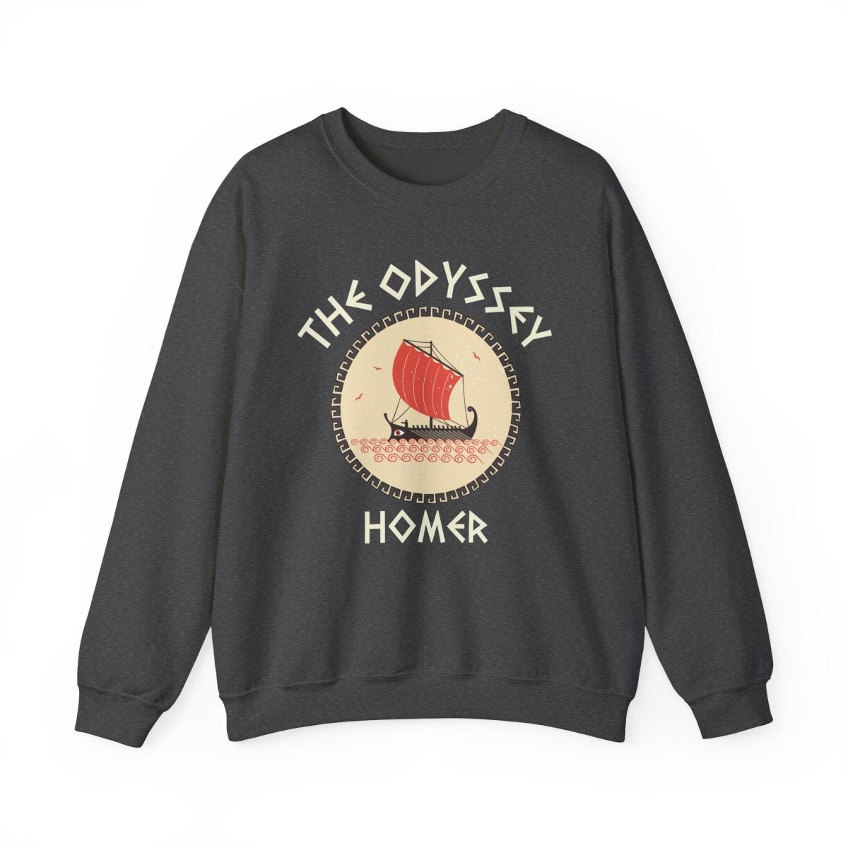The Odyssey Homer Sweatshirt | Greek Myth Cotton Blend Crewneck