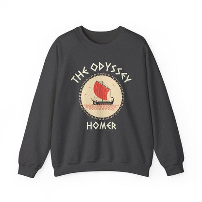 The Odyssey Homer Sweatshirt | Greek Myth Cotton Blend Crewneck