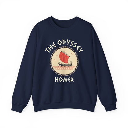 The Odyssey Homer Sweatshirt | Greek Myth Cotton Blend Crewneck