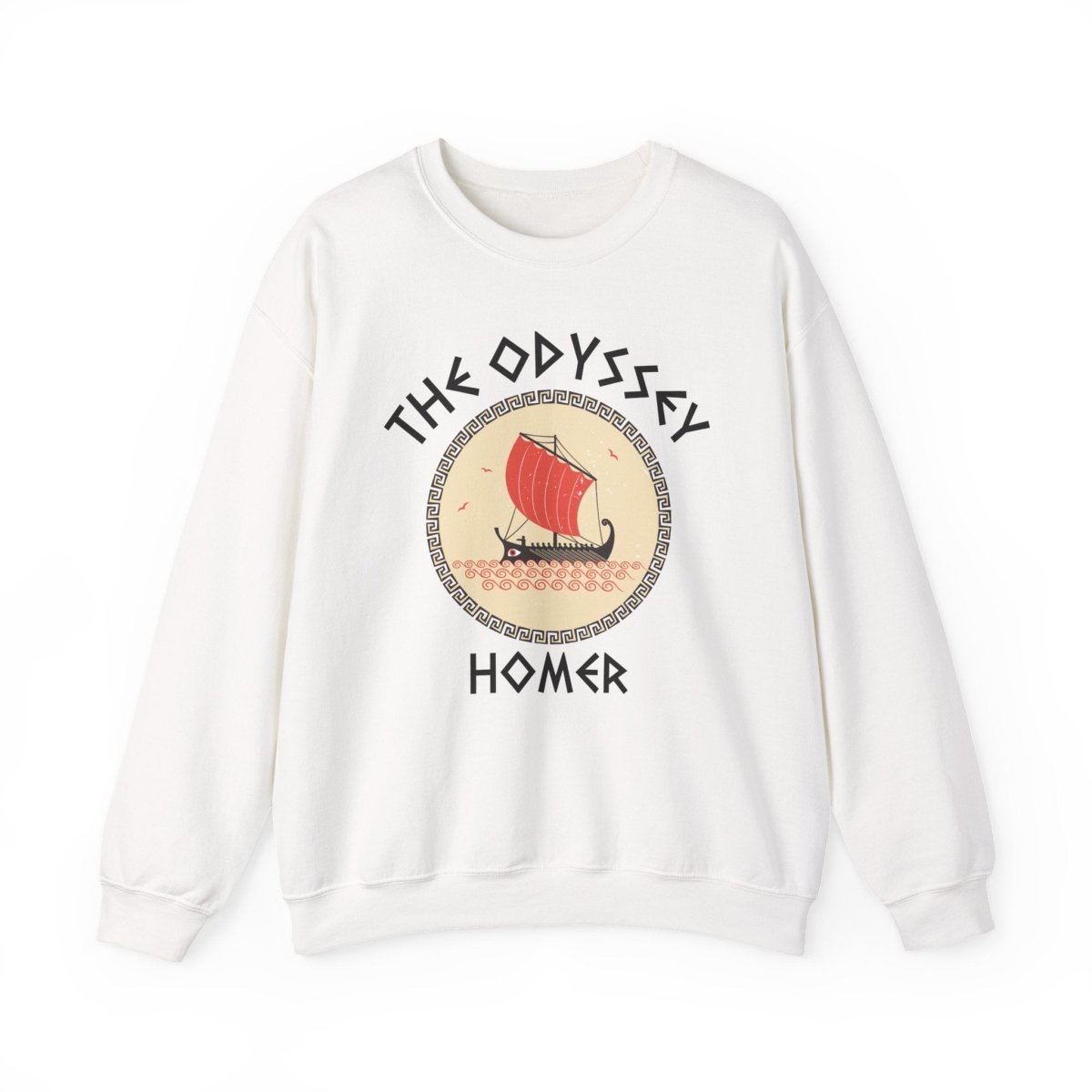 The Odyssey Homer Sweatshirt | Greek Myth Cotton Blend Crewneck