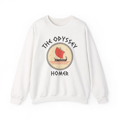 The Odyssey Homer Sweatshirt | Greek Myth Cotton Blend Crewneck