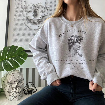 The Secret History Sweatshirt | Dark Academia Cotton Blend Crewneck