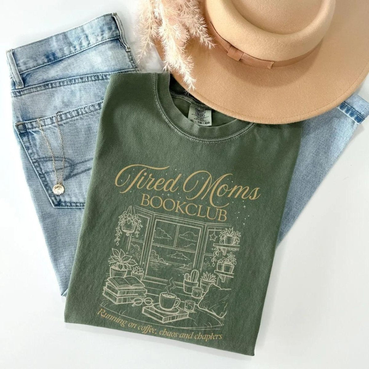 Tired Moms Bookclub Tee