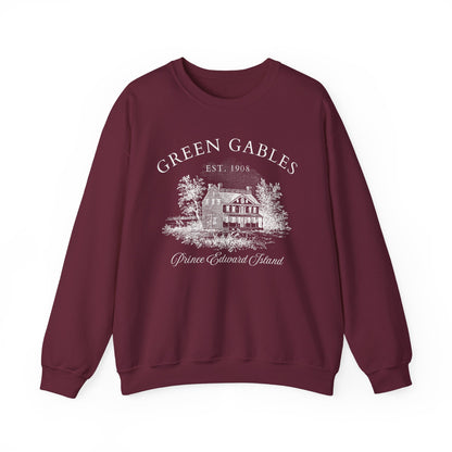 Green Gables Sweatshirt | Book Lover Cotton Blend Crewneck
