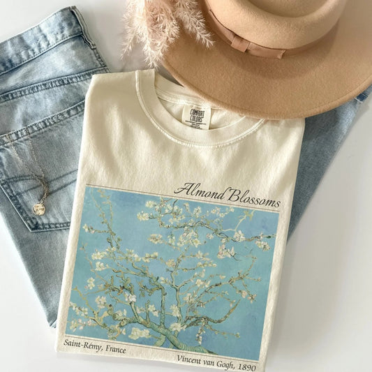 Van Gogh Almond Blossom Shirt | Art Comfort Colors® Cotton Tee