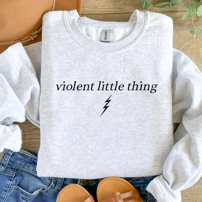 Violent Little Thing Sweatshirt | Romantasy Cotton Blend Crewneck