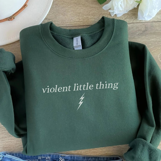 Violent Little Thing Sweatshirt | Romantasy Cotton Blend Crewneck