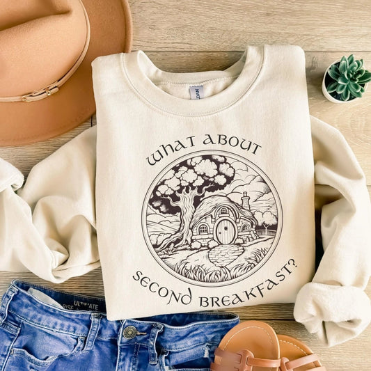 What About Second Breakfast Sweatshirt | Cotton Blend Crewneck