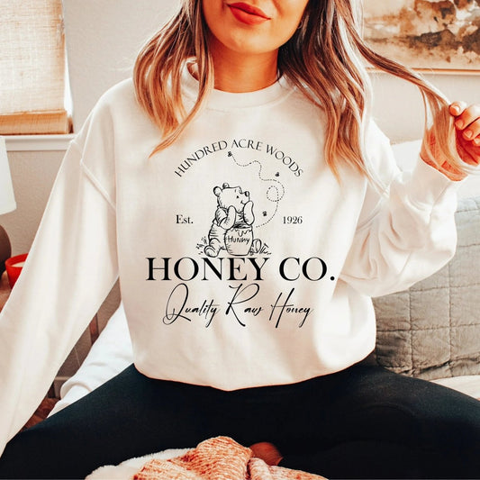 Winnie - the - Pooh Sweatshirt | Book Lover Cotton Blend Crewneck