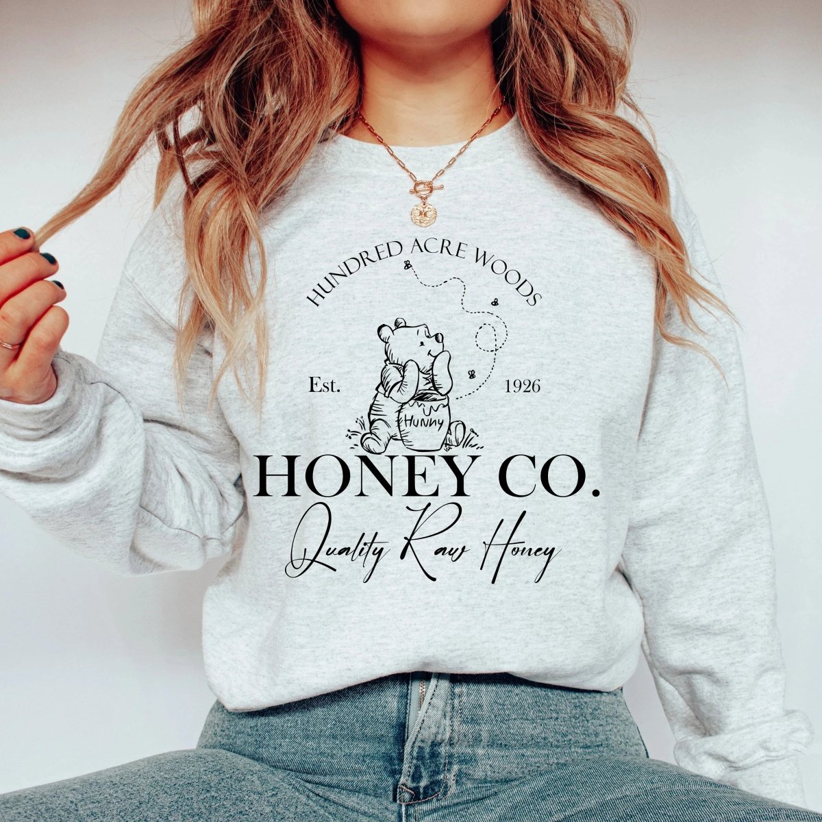 Winnie - the - Pooh Sweatshirt | Book Lover Cotton Blend Crewneck