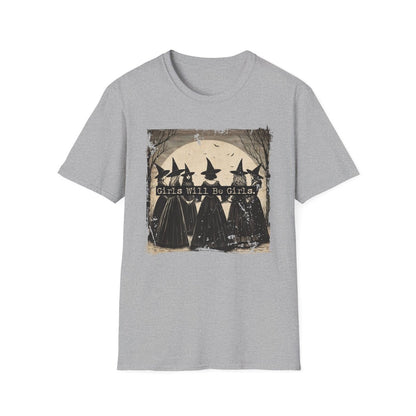 Witchy Girls Will be Girls Shirt | Feminist Soft 100% Cotton Tee