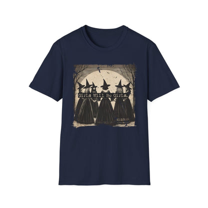 Witchy Girls Will be Girls Shirt | Feminist Soft 100% Cotton Tee